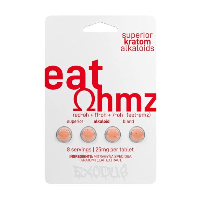 Eat Ohmz 7OH Superior Kratom Tablets 4pc – White