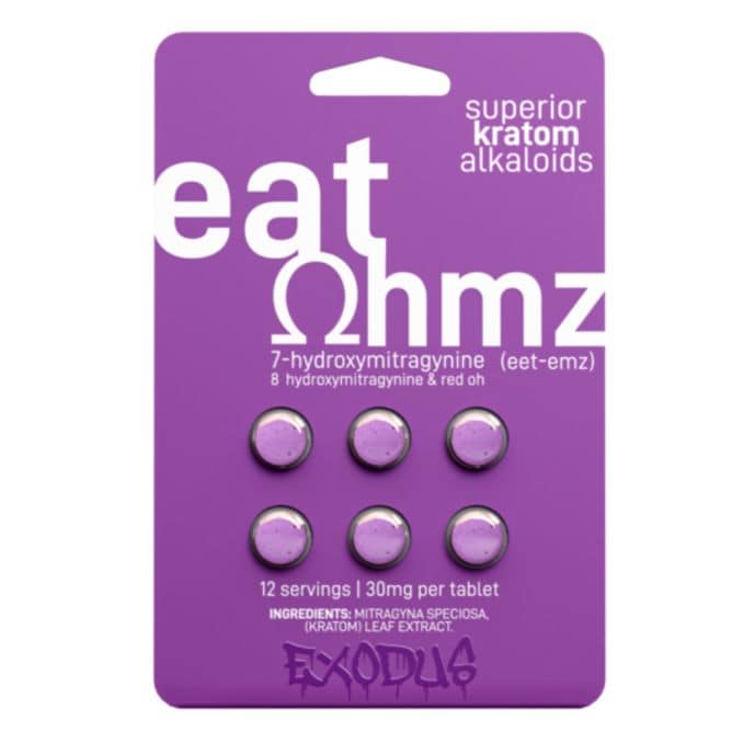 Eat Ohmz 7OH Superior Kratom Tablets 6pc – Purple