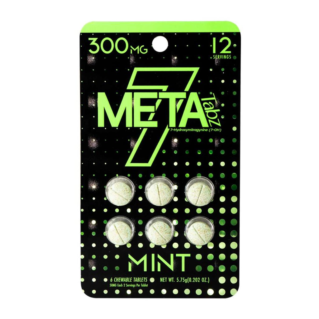 Meta Tabz 7OH 7-Hydroxy Kratom Tablets 6pc 300mg