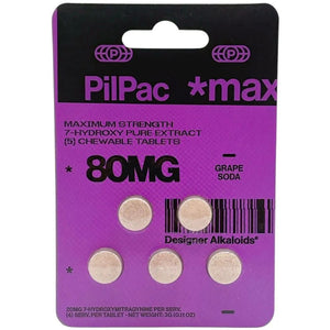 PilPac Max 7OH Designer Alkaloids 80mg 5pc