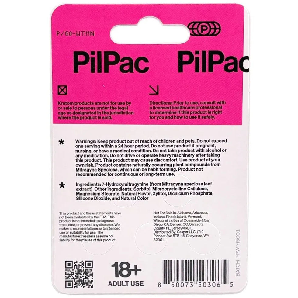 PilPac 7OH Designer Alkaloids 60mg 5pc