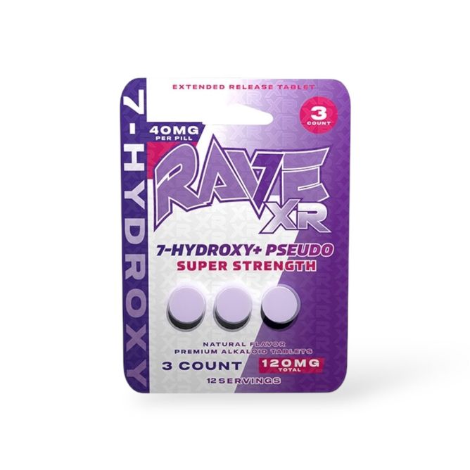 Rave Kratom 7OH XR Tablets 3pc