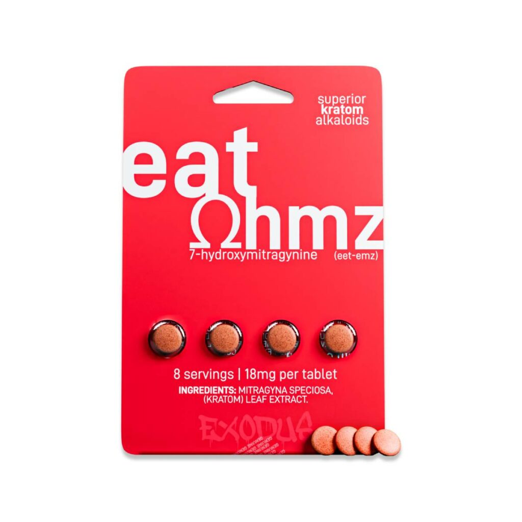 Eat Ohmz 7OH Superior Kratom Tablets 4pc – Red