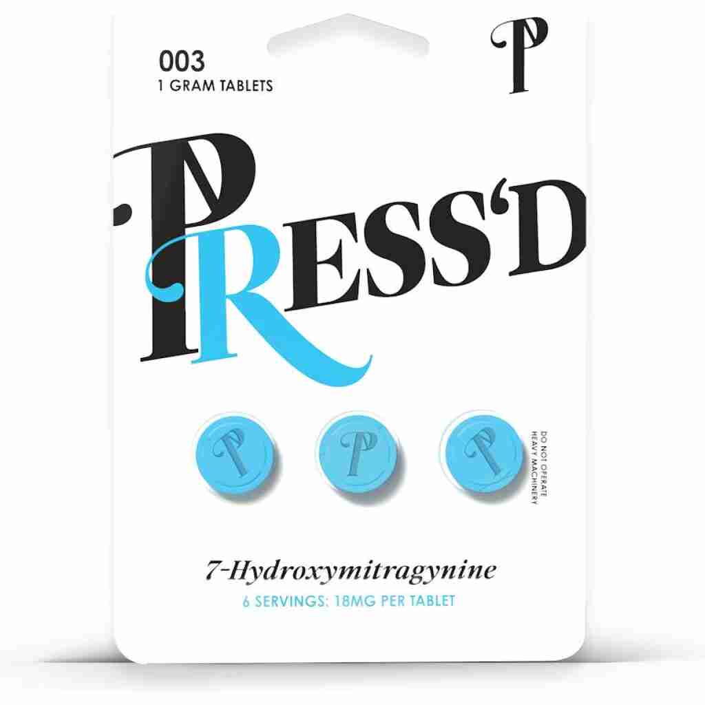 Press’d 7OH Kratom Tablets 18mg 3pc